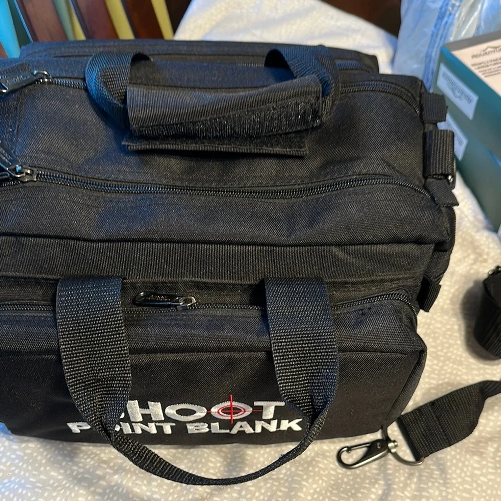 Black Duffel Bag with Rigid Structure and Durable Fabric